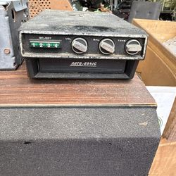 Vintage 1970s Auto-Sonic 8-Track Car Stereo Player – 4 Selector Buttons