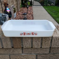 Fire King Casserole Dish #411 Primrose 