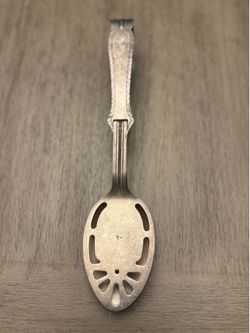 Vintage Silver Plated Large Salad Serving Spoon