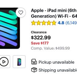 iPad Mini (6th Generation) Wi-Fi - 64GB