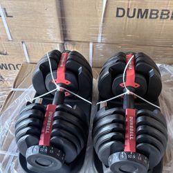 I’m Selling Pairs Adjustable Dumbbell Brand New In Boxes Each Dumbbell (5 Lbs Up To 52 5 Lbs) $240 