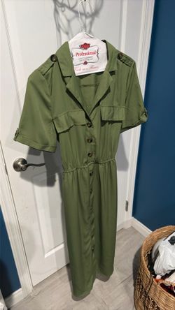 Size medium blush dress army green
