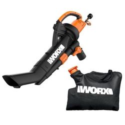 Worx WG509 12 Amp TRIVAC 3-in-1 Electric Leaf Blower with All Metal Mulching System $99.99