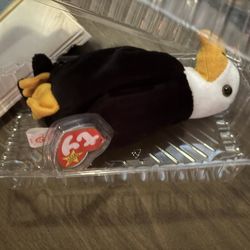 Extremely Rare 1996 Eagle Beanie Baby " Baldy "
