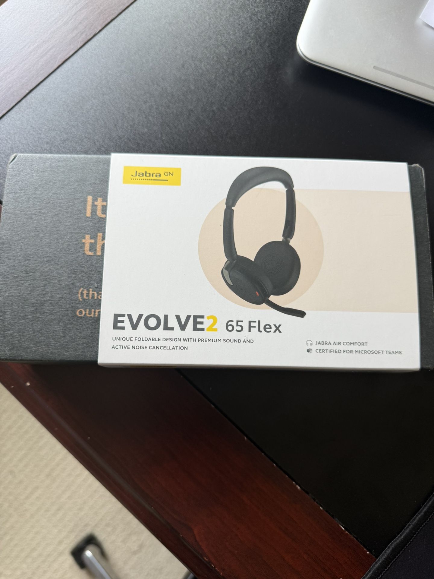 Brand New / Sealed - Jabra Evolve2 65 Flex Wireless Stereo Headset - Bluetooth, Noise-Cancelling ClearVoice Technology & Hybrid ANC - Certified for Mi