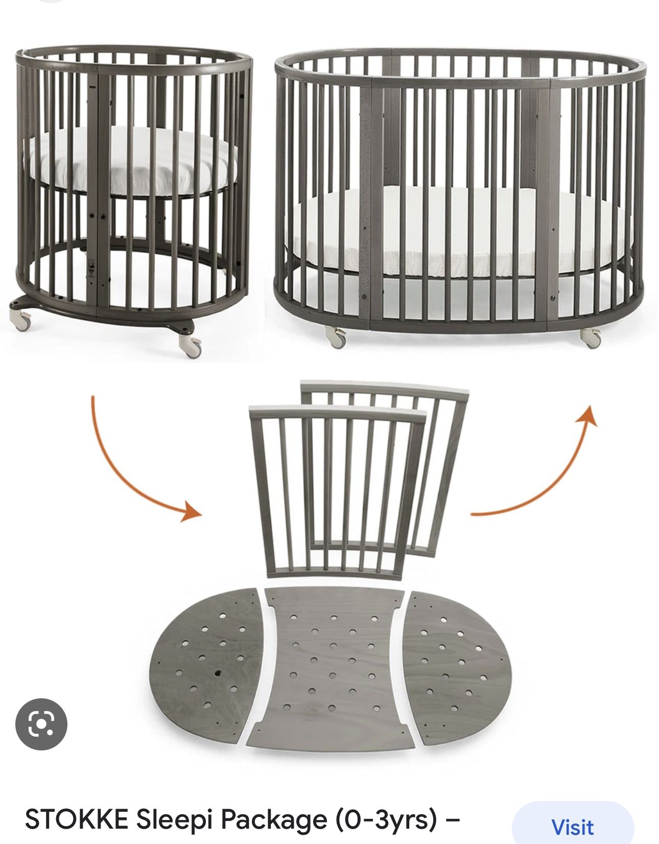 Stokke Cribs - Regular Stander Size Crib & Mini Crib