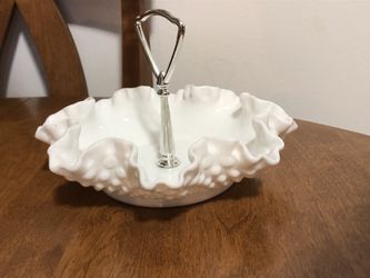 Fenton vintage candy dish
