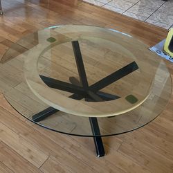 Circular Glass Table