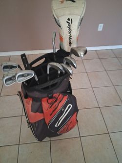 Mint taylormade tp mc irons r 11 driver bag putter 2 hybrid