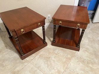 All Wood Empire  End Tables 