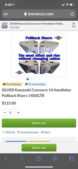 Pullback bar risers