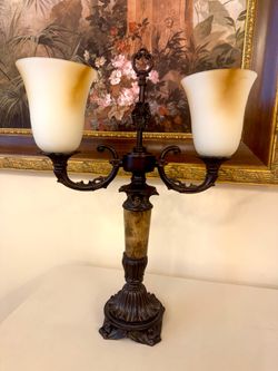 ✨ Elegant Two-Light Table Lamp – Traditional Luxury Style