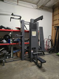Cybex lat pull down / seated row / assisted pull up gym exercise weight workout fitness machine