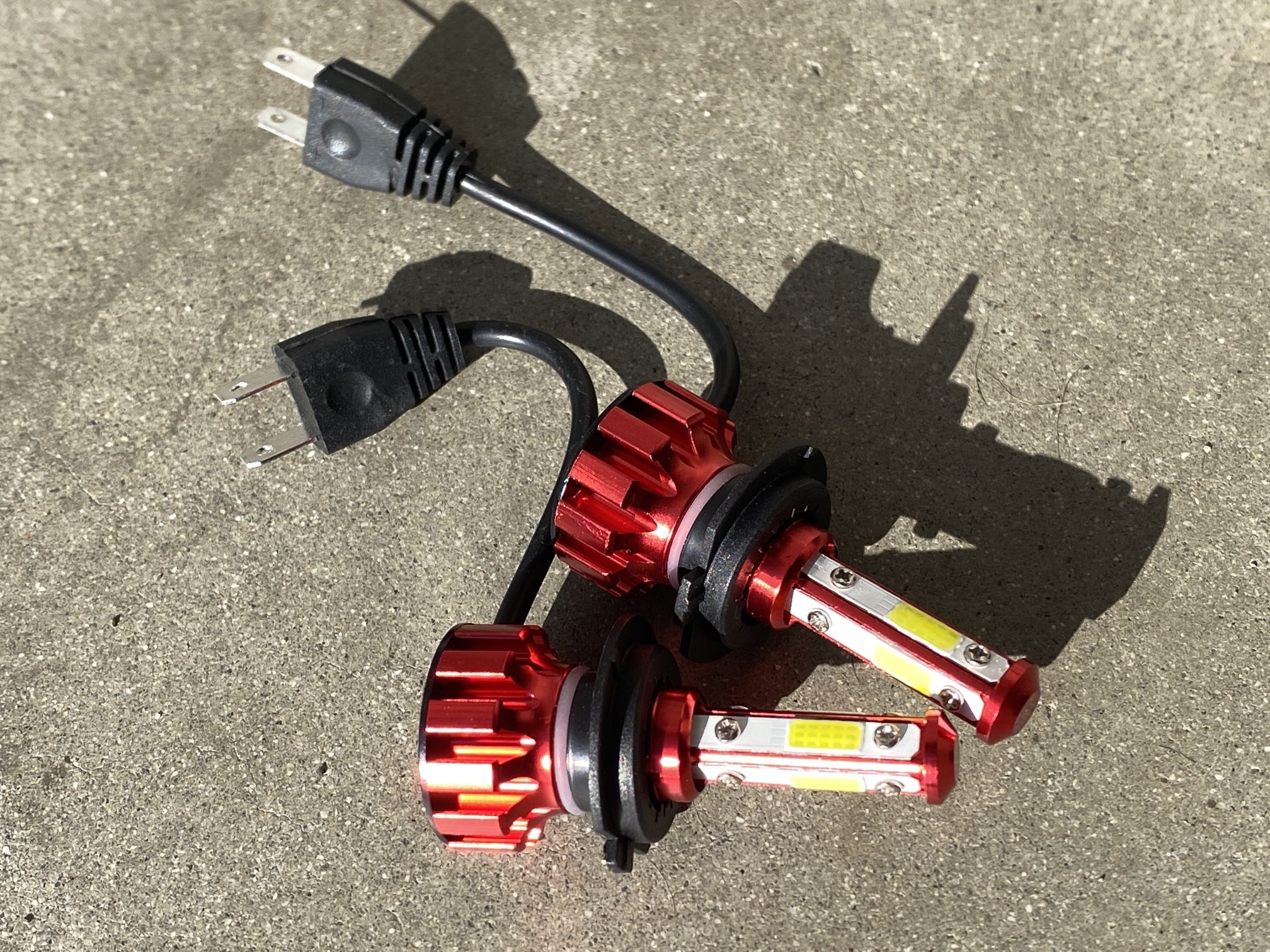 H7 6K BRIGHT WHITE 4 SIDED LED LIGHTS $30