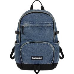 Supreme Denim Backpack Washed Indigo