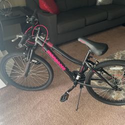 Mongoose Black and Pink Bike