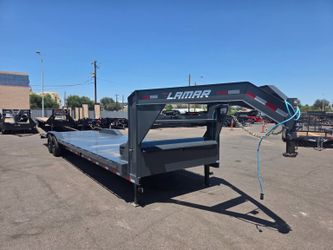 2026 Lamar H8 102x32 Lowboy Car Trailer Equipment Hauler Toy Trailer 14k GVWR