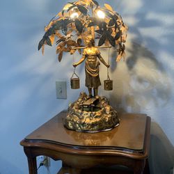 Estate Brass Lamp Early 1900s $325