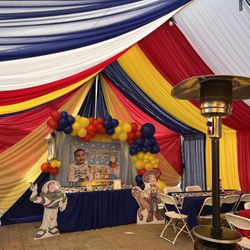 Tent , Chairs , Tables , Draping