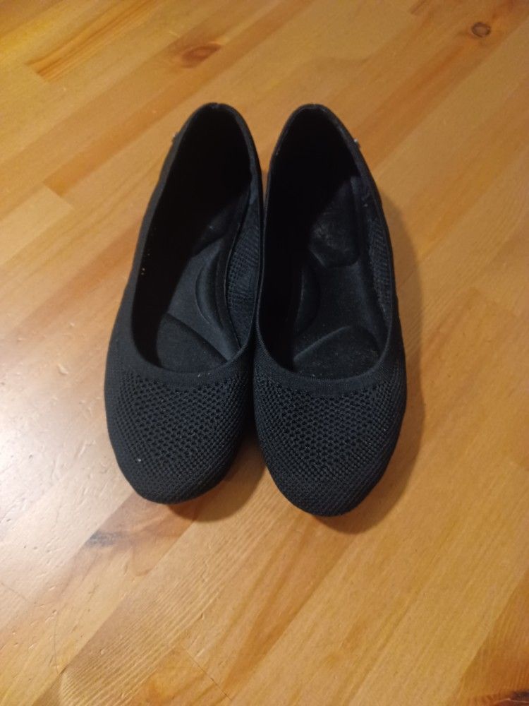 Slide Ons Black Foam Comfort Breathable Women's 9