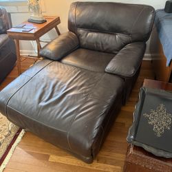 Leather living room set zero gravity couch