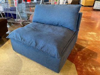 JOYBIRD Haine Armless Chair in Royale Cobalt (Compare to 1,760)
