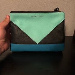 Victoria Secret Leather Makeup Bag 