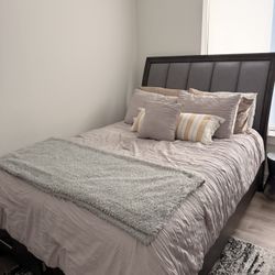Queen Size Bed Frame and Mattress