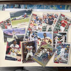 Atlanta Braves Baseball Cards - Acuña, Riley, Olson, Harris, Profar