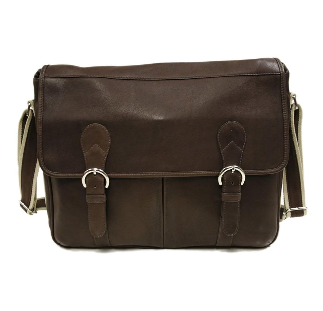 Classic Expandable Messenger Bag, Chocolate, One Size