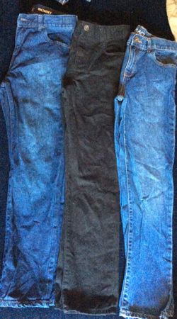 3 pairs skinny jeans-size 12 husky boys