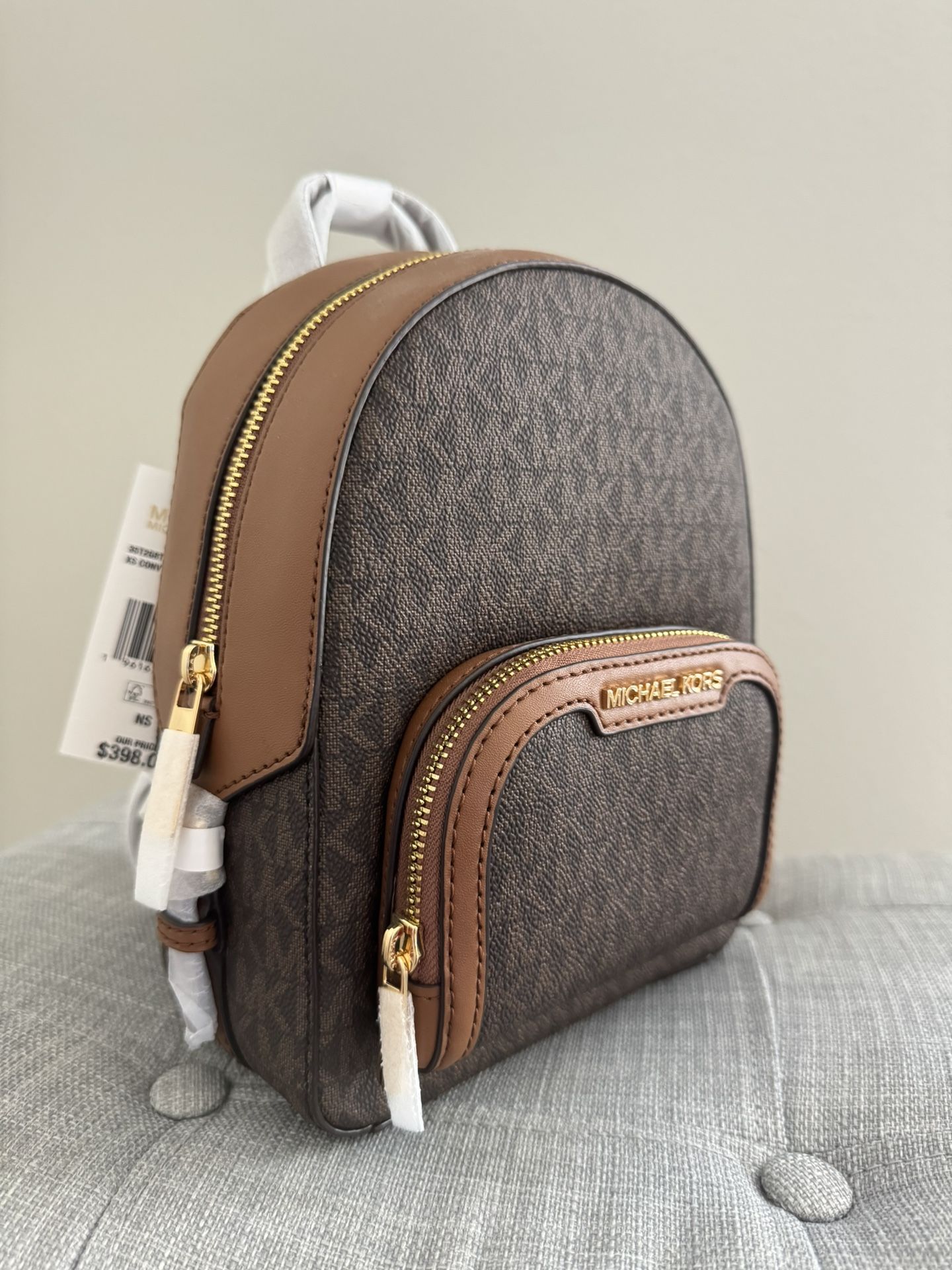 Brand New - Michael Kors, Jaycee Extra-Small Signature Logo Backpack