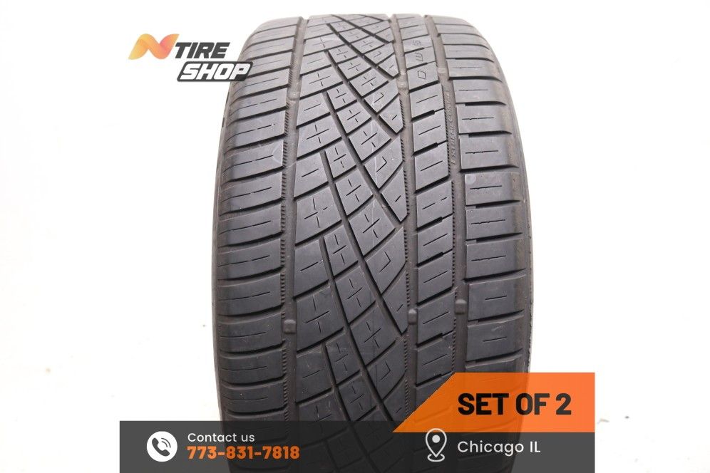Set of 2 Used  6/32  255/35ZR18  94Y  Continental  ExtremeContact DWS06 Plus