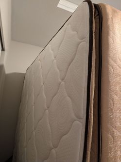 Queen Pillow Top Mattress with Box Spring