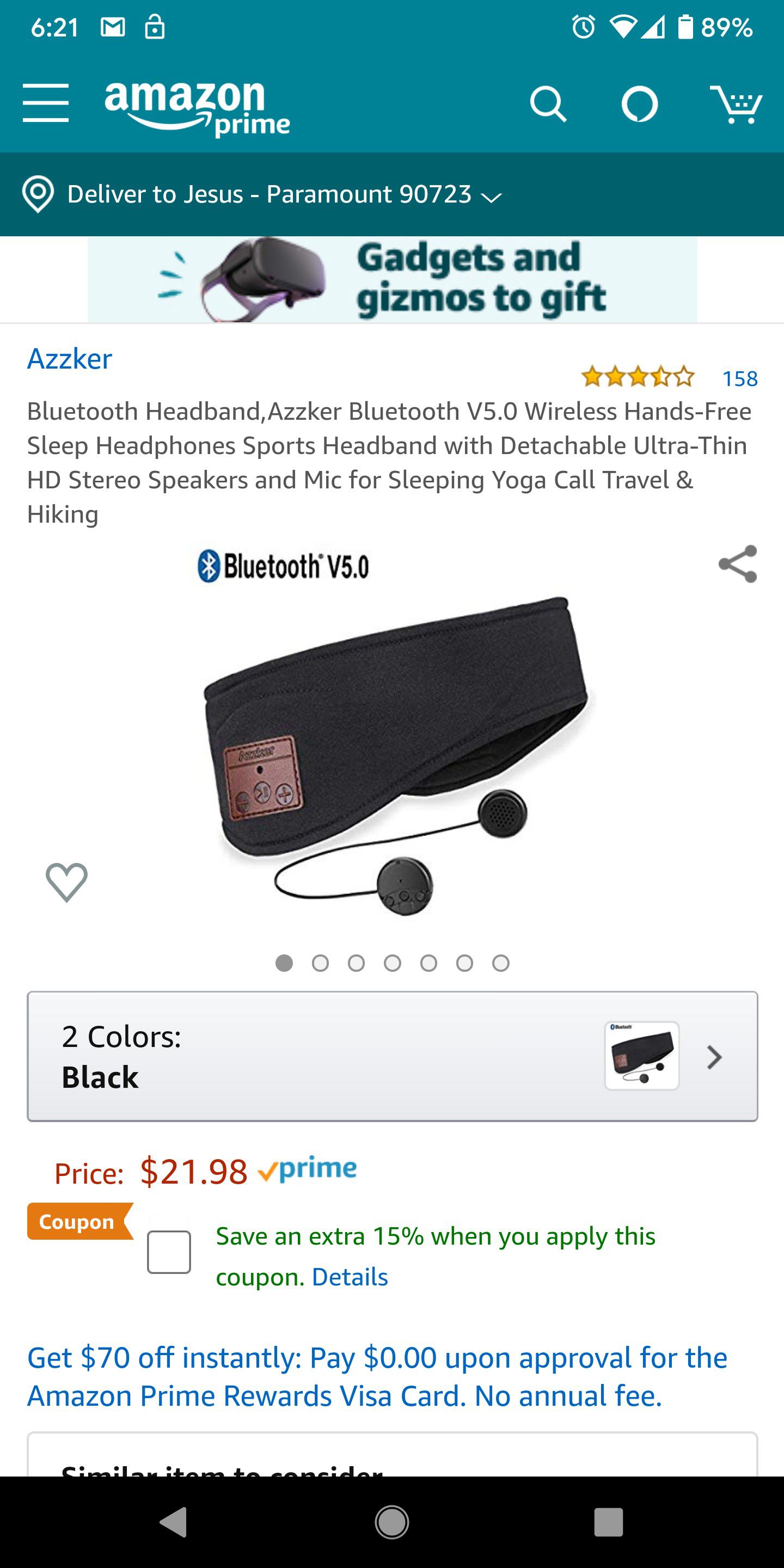 Azzker Bluetooth headband