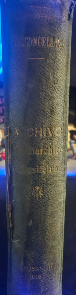 1918 Archivo Nobiliarchico Brasileiro - Barão de Vasconcellos