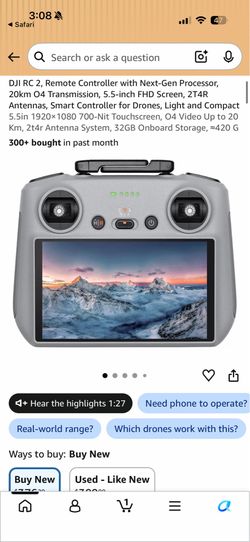DJI RC2 remote