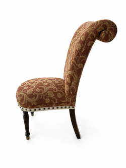 Set of 10 upholstered Parsons dining chairs