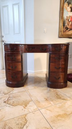 Vintage Kidney Shape Desk 