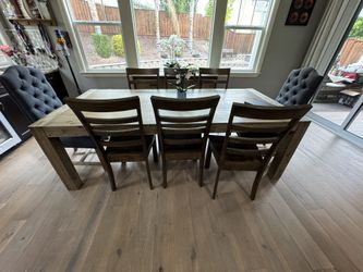 Dining chairs + table