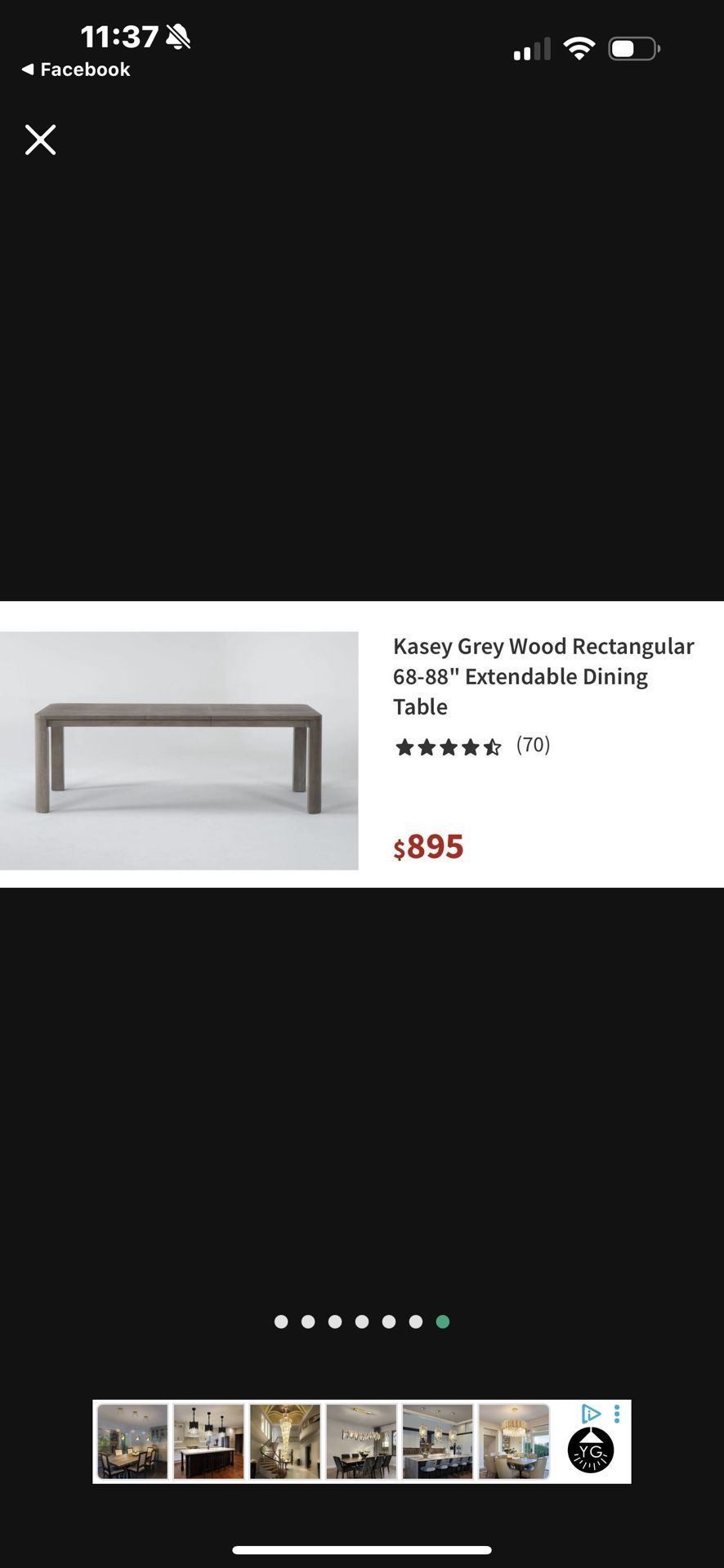 Brand New Dining Table only w/extension