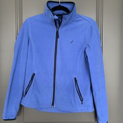 Nautica blue fleece jacket size medium