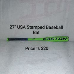 27" USA Stamped Easton Typhoon Baseball Bat (Price Is $20)