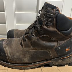 GUC Broken-In Timberland PRO 6" Composite Toe Waterproof Work Boots (Men’s Size 11) - $75