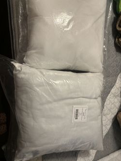 20X20 Plain White Pillows 