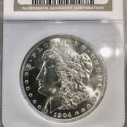 1904 O Morgan Silver Dollar 