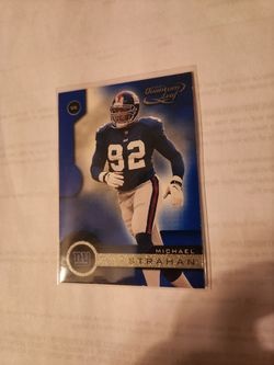 Michael Strahan 01 Quantum Leaf Card