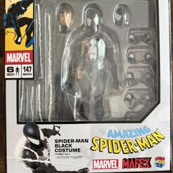MAFEX No.147 Spider-Man (Black Costume Comic Ver.) Action Figure