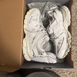 balenciaga Track Runners White