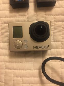 Barely used Gopro hero 3+ with all accessories and 2 batteries
